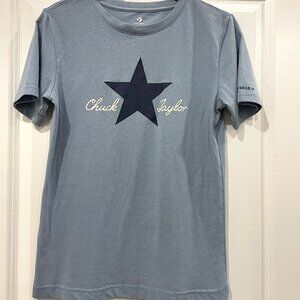 Chuck Taylor All Star Tee Youth L Blue Vintage Soft Grunge Skater
